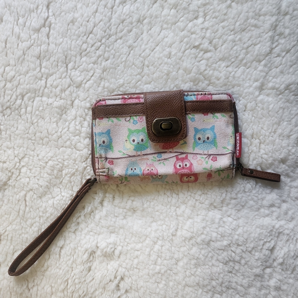 UNIONBAY Brown and Multicolor Owl Print